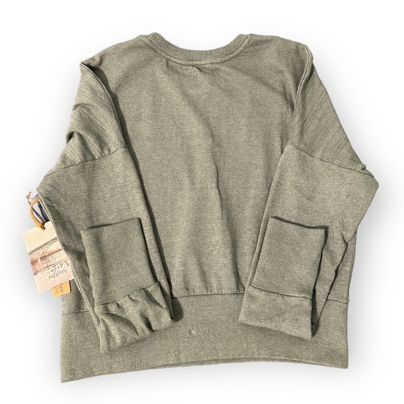 NWT Kyodan Outdoor Green Crop Crewneck Pullover - Picture 4 of 7